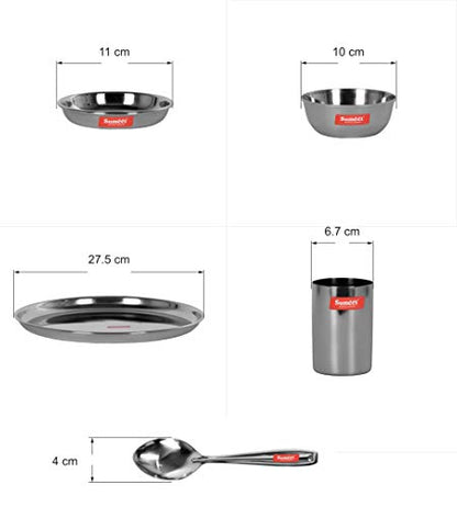 SUMEET Stainless Steel Dinner Set