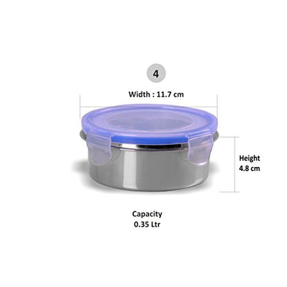 Airtight + Leak Proof Steel Odour less containers