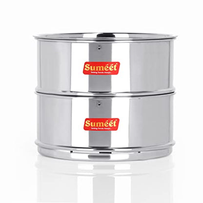 Sumeet Stainless Steel Deep Stackable Container/Separator with Lid Suitable for 3 LTR Inner & Outer Lid Cooker