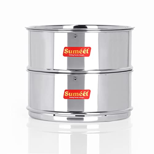 Sumeet Stainless Steel Deep Stackable Container/Separator with Lid Suitable for 3 LTR Inner & Outer Lid Cooker