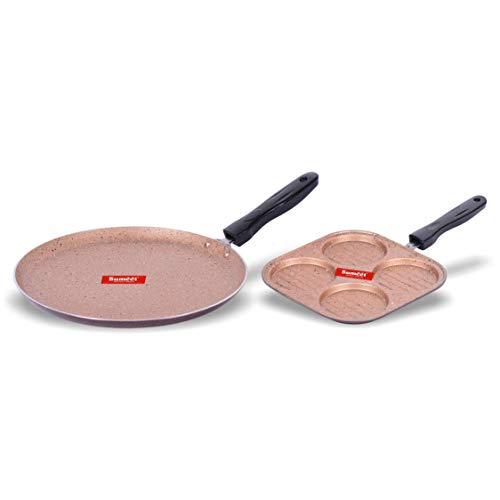 Sumeet Omega Aluminium Cookware Set, 2 Piece (Peach)