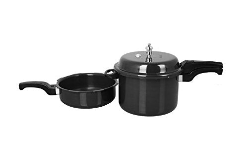 Sumeet Hard Anodised Metalina Pressure Cooker 5 LTR & Pressure Pan 2.5 LTR