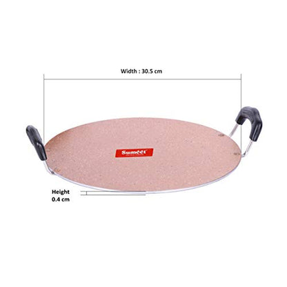 Sumeet Granite Finish Nonstick Aluminium 4mm Thick Saral Dosa Tawa - 30.5 Cm (Peach)