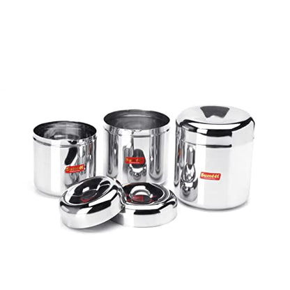 Sumeet Stainless Steel Vertical Utility Canisters/Ubha Dabba