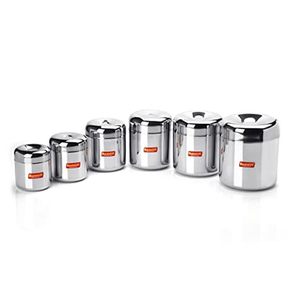 Sumeet Stainless Steel Vertical Utility Canisters/Ubha Dabba