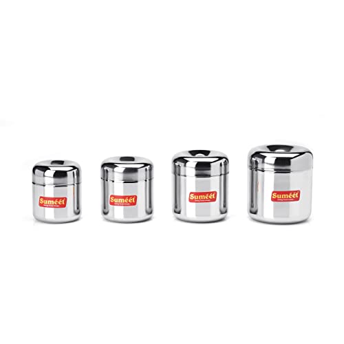 Sumeet Stainless Steel Vertical Utility Canisters/Ubha Dabba