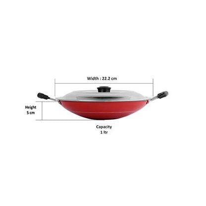 Non Stick Appachatti with Stainless Steel Lid