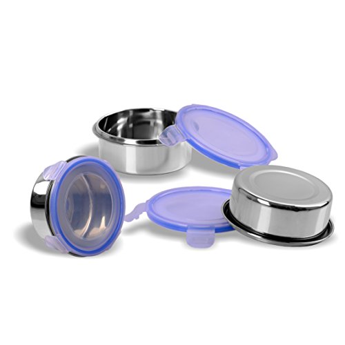 Airtight + Leak Proof Steel Odour less containers