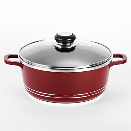 Sumeet Die Cast Casserole 220 mm with Glass Lid (No. 13) (Capacity 3.2 LTR)