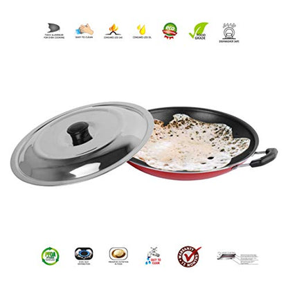 Non Stick Appachatti with Stainless Steel Lid