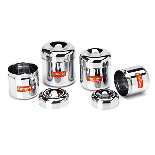 Sumeet Stainless Steel Vertical Utility Canisters/Ubha Dabba