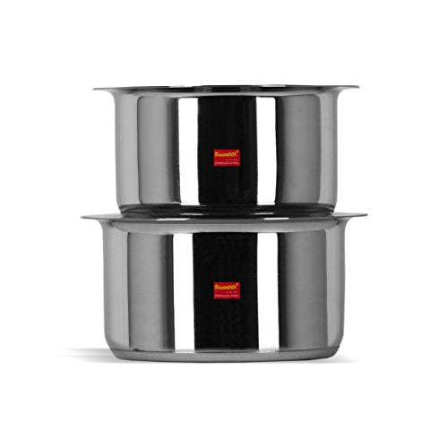 Sumeet Stainless Steel Cookware Set With Lid, 2 Piece