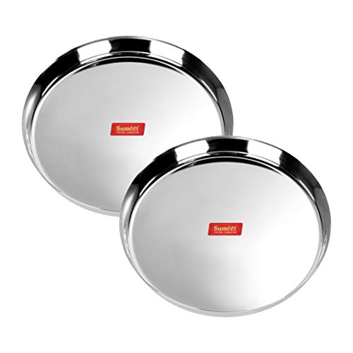 Stainless-Steel Thali with Mirror finish