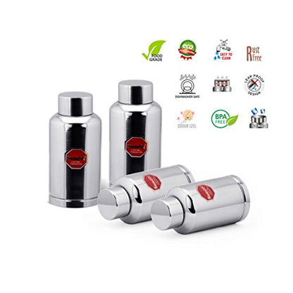 Sumeet Stainless Steel Leak Proof Fridge Water Bottle Set