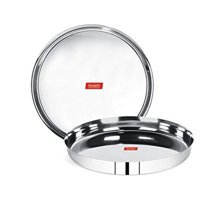 Stainless-Steel Thali with Mirror finish