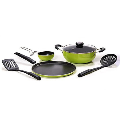 Sumeet Six Pix Nonstick Gift Set (Dosa Tawa:11 in, Tadka Pan:150 Ml and Kadhai with Glass Lid: 2 Liters)