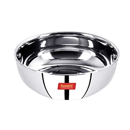 Sumeet Stainless Steel Induction Bottom (Encapsulated Bottom) Induction & Gas Stove Friendly Tasra