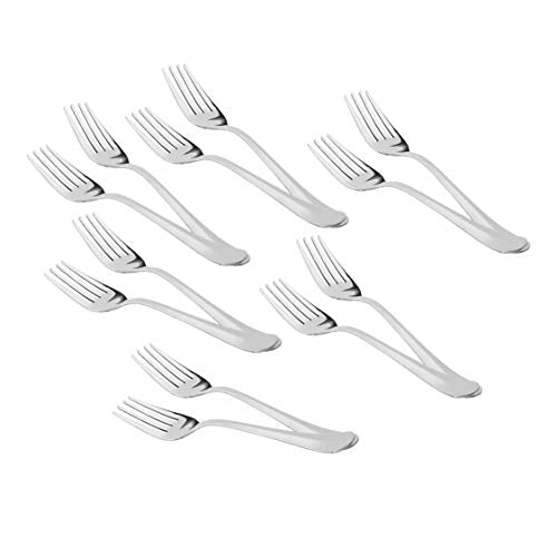 Sumeet Stainless Steel Baby/Medium Forks Set of 12 Pc – (15.5cm L) (1.6mm Thick)