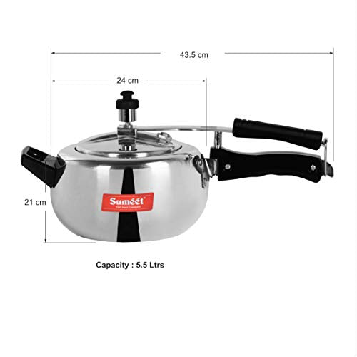 Sumeet Altura Aluminium Inner Lid Induction Base Pressure Cooker 5.5 LTR