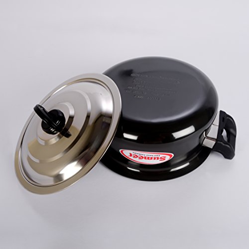 Sumeet 3mm Hard Anodised Handi with (Stainless Steel Lid) (2 Ltrs) - No. 13