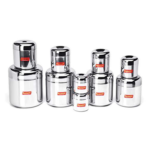 Sumeet Stainless Steel Vertical Utility Canisters/Ubha Dabba