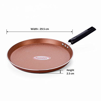 Sumeet 3.25mm Nonstick Marbonite Dosa Tawa No. - 13 29.5cm Dia