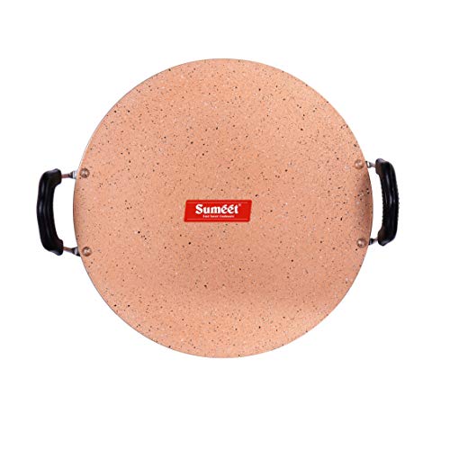 Sumeet Granite Finish Nonstick Aluminium 4mm Thick Saral Dosa Tawa - 30.5 Cm (Peach)