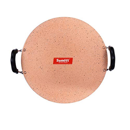 Sumeet Granite Finish Nonstick Aluminium 4mm Thick Saral Dosa Tawa - 30.5 Cm (Peach)