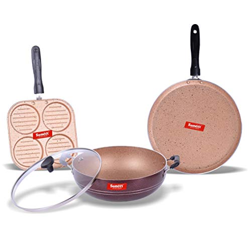 Non Stick Dosa Tawa / Mini Appam Maker ( Set of 2 ) Premium