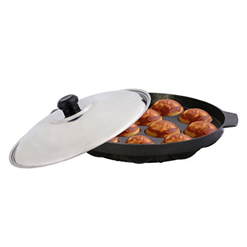 Sumeet Nonstick Appam Patra 12 Pcs with Lid