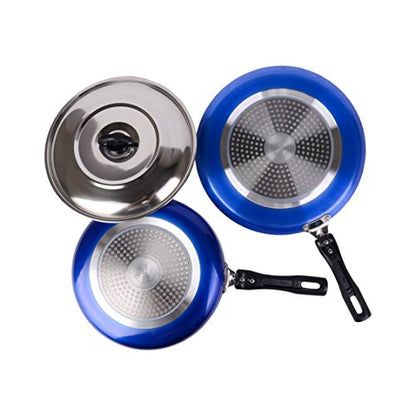 Sumeet Nonstick Induction Base Cookware Set of Tawa + Fry pan with S.S. Lid (2 LTR)