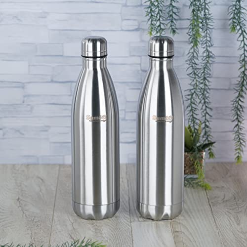 Buy Sumeet Stainless Steel Double Walled Flask / Water Bottle, 24