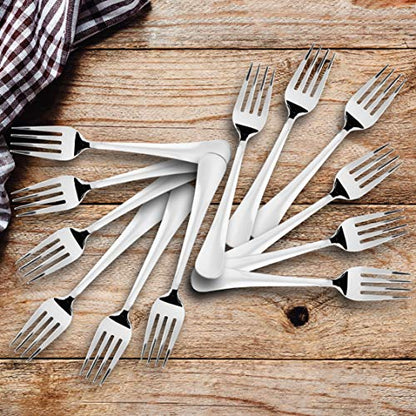 Sumeet Stainless Steel Dessert/Table Forks Set of 12 Pc – (18.2cm L) (1.6mm Thick)