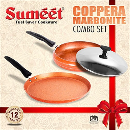 Sumeet Nonstick Coppera Marbonite Combo Set (3pcs)