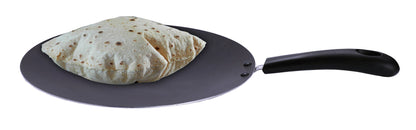 Sumeet Aluminum Non-Stick Convace Tawa (Black, 280mm)