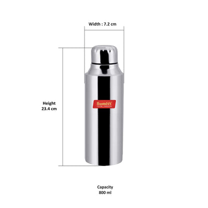 Sumeet Stainless Steel Airtight and Leak Proof Fridge Water Bottle 750Ml