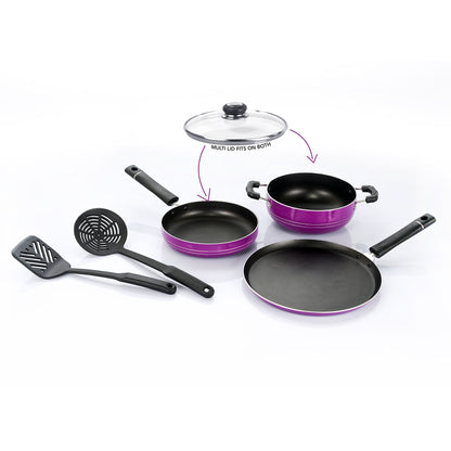 Sumeet Nonstick Celebration Six Set (Purple)