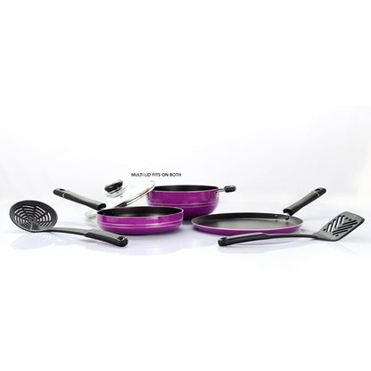 Sumeet Nonstick Celebration Six Set (Purple)