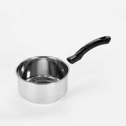 Sumeet Stainless Steel Induction & Gas Stove Friendly Saucepan / Cookware/ Container With Handle - 1.2 Liters