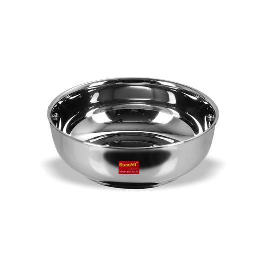 Sumeet Stainless Steel Induction Bottom (Encapsulated Bottom) Induction & Gas Stove Friendly Tasra