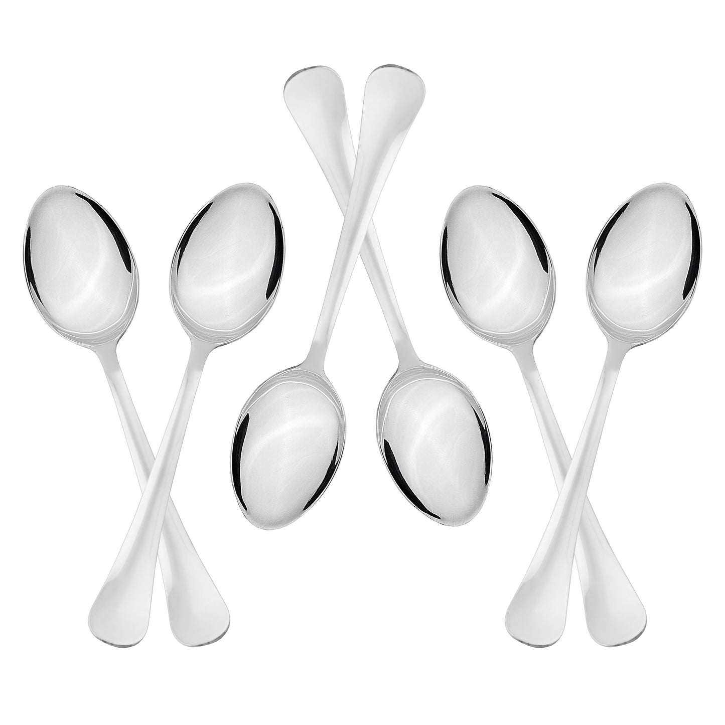 Sumeet Stainless Steel Premium Quality Dessert / Table Spoon set of 6 Pc – (18.5cm L) (1.6mm Thick)