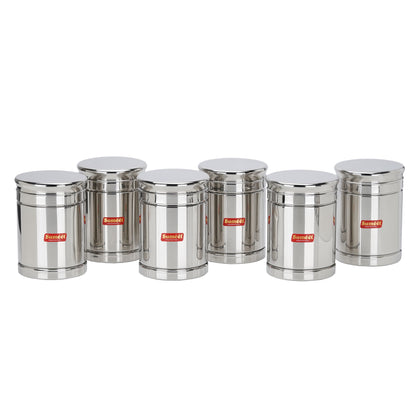 Sumeet Stainless Steel Circular Vertical Storage Container