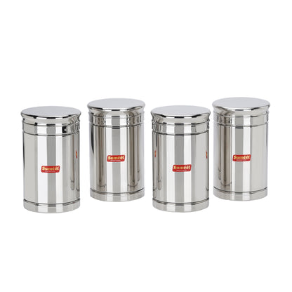 Sumeet Stainless Steel Circular Vertical Storage Container