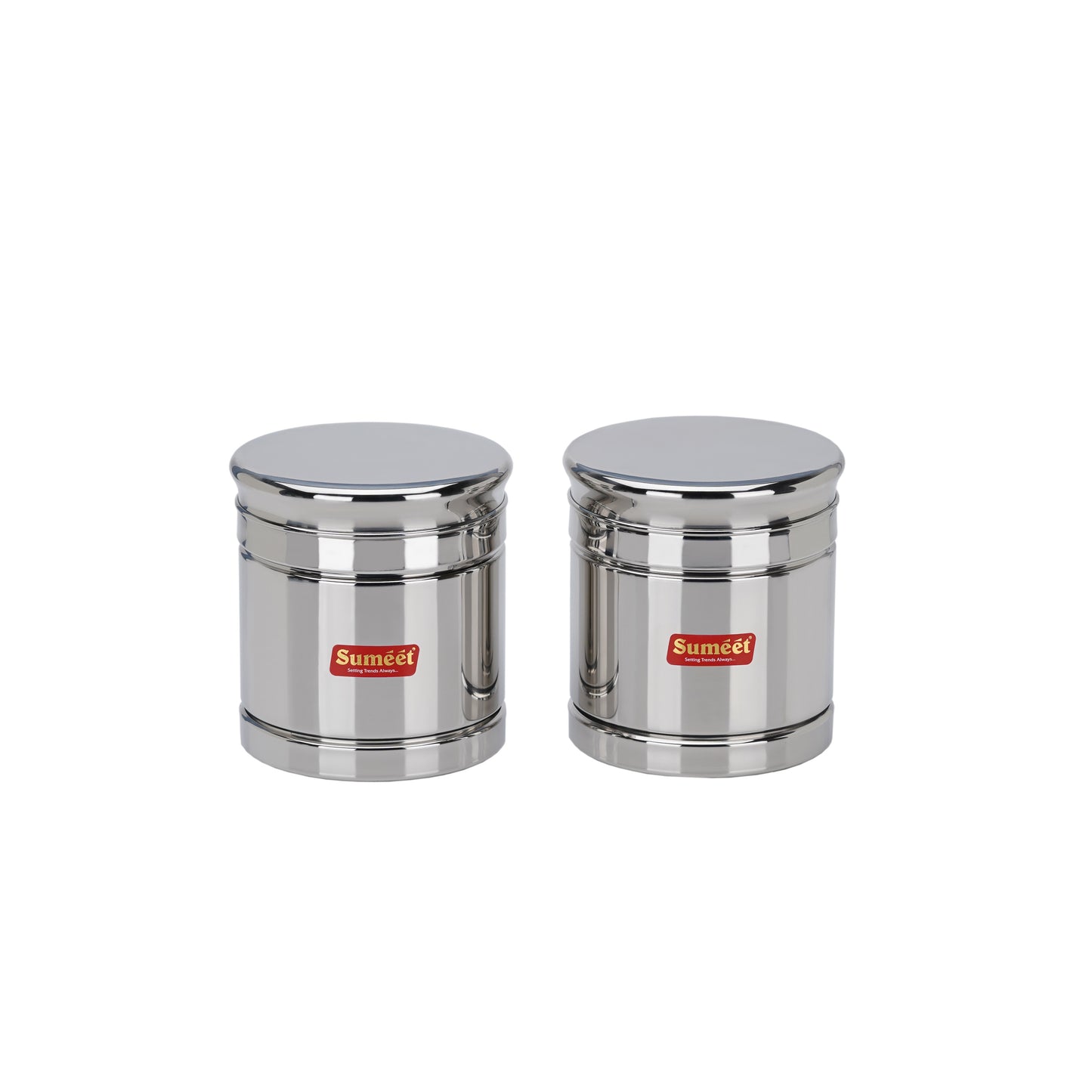 Sumeet Stainless Steel Circular Vertical Storage Container