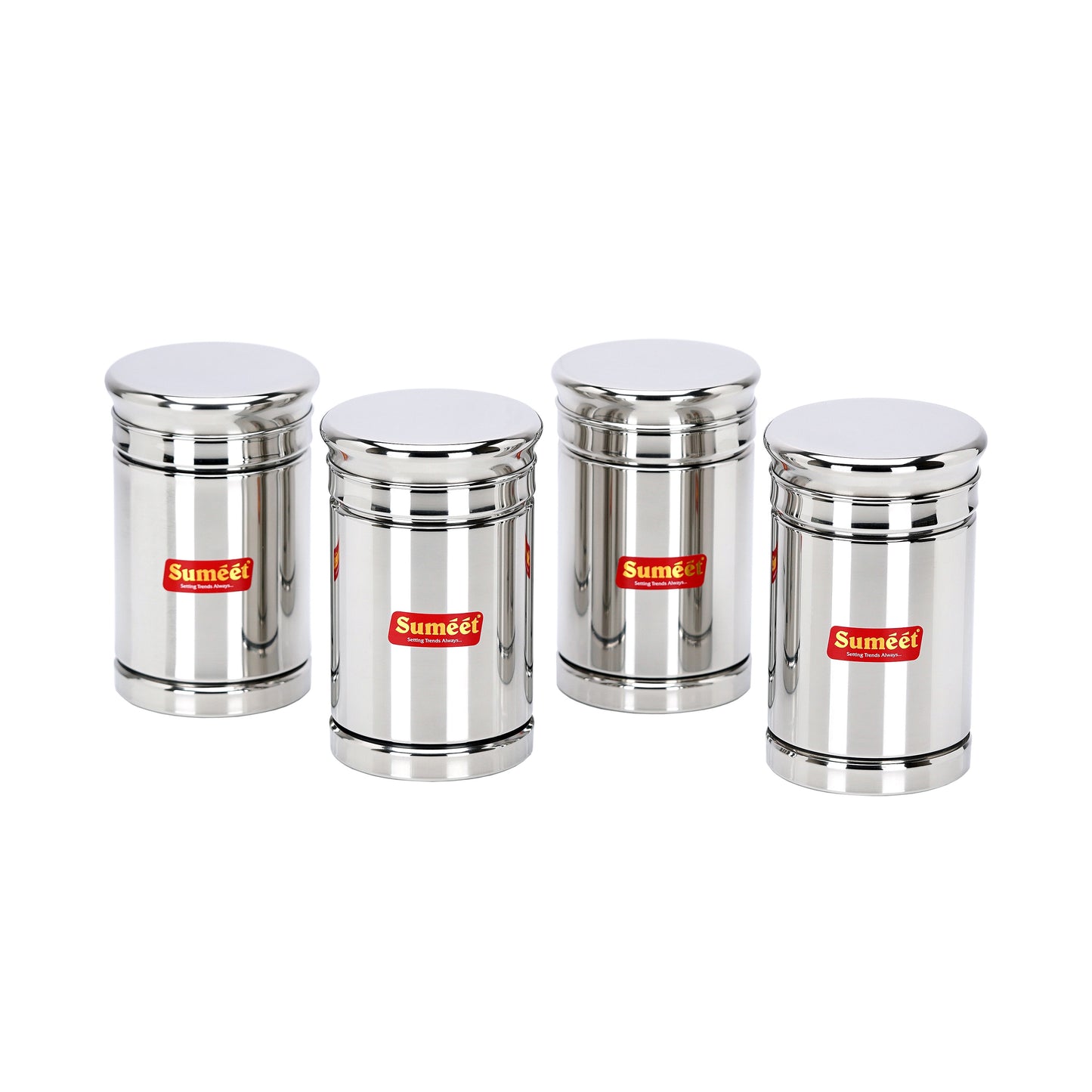 Sumeet Stainless Steel Circular Vertical Storage Container