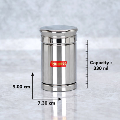 Sumeet Stainless Steel Circular Vertical Storage Container