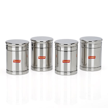 Sumeet Stainless Steel Circular Vertical Storage Container