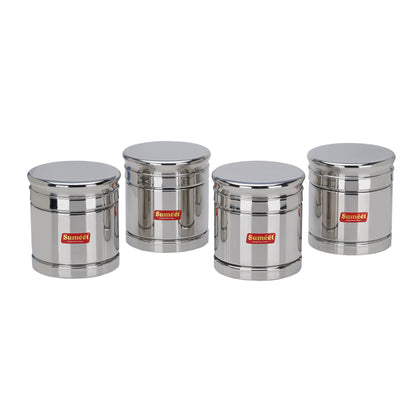 Sumeet Stainless Steel Circular Vertical Storage Container