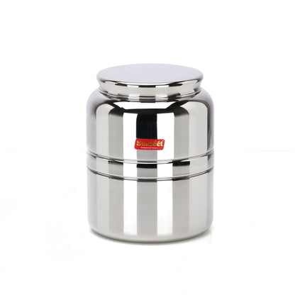 Sumeet Stainless Steel Unique Traditional Shape Extra Small Storage Containers