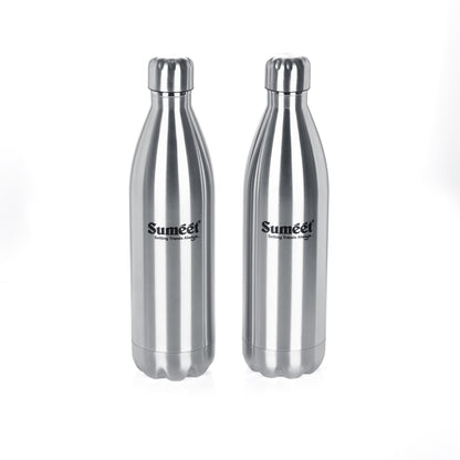 Stainless Steel Double Walled Flask / Water Bottle (2 Pcs)